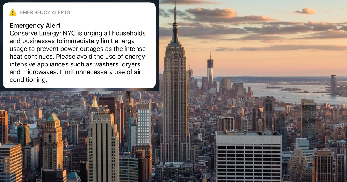 New York City Sends Citizens, Businesses Emergency Alert To 'Limit ...