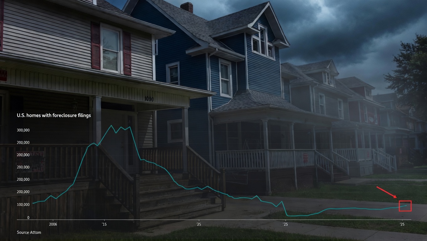 HOUSING MARKET IN FREEFALL: Foreclosures Surge 26% to 6-Year High as Bubble Bursts